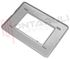 Immagine di PLACCA 3 POSTI PLASTICA SILVER SERIE MATIX