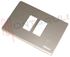 Immagine di PLACCA 2 POSTI CENTRALI INOX SERIE MAGIC