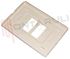Immagine di PLACCA 2 POSTI CENTRALI INOX SERIE MAGIC