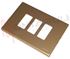 Immagine di PLACCA RETTANGOLARE 3 FORI BRONZO MAGIC