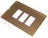 Immagine di PLACCA RETTANGOLARE 3 FORI BRONZO MAGIC