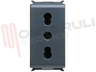 Immagine di PRESA 2P+T 16A BIVALENTE CON SCHERMI SERIE PLAYBUS