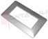 Immagine di PLACCA 4 POSTI PLASTICA SILVER SERIE MATIX