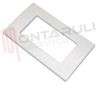 Immagine di PLACCA 4 POSTI BIANCA SERIE LIGHT