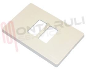 Visualizza i dettagli per PLACCA 2 POSTI CENTRALI BIANCA SERIE MAGIC Immagine di PLACCA 2 POSTI CENTRALI BIANCA SERIE MAGIC