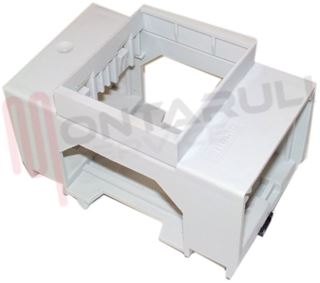Immagine di ADATTATORE BARRA DIN 1MODULO QUADRO SERIE MAGIC