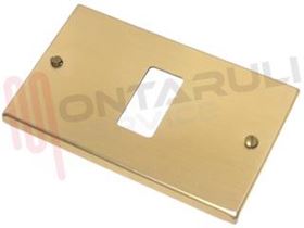 Visualizza i dettagli per PLACCA RETTANGOLARE 1 TASTO BRONZO Immagine di PLACCA RETTANGOLARE 1 TASTO BRONZO