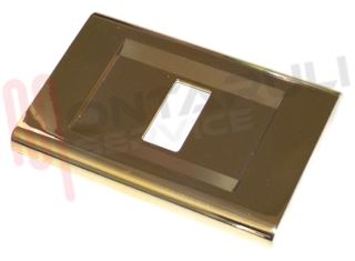 Immagine di PLACCA IN ABS SERIE "CLICK" 1 FORO ORO