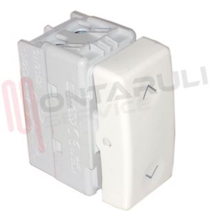 Immagine di PULSANTE UNIPOLARE DOPPIO 10A NA CON FRECCE SERIE SYSTEM