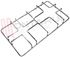 Immagine di GRIGLIA 2 FUOCHI FILO 438X234MM. INOX SAMET