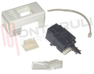 Immagine di CONNETTORE UTP RJ45 BIANCO NON SCHERMATA SERIE SYSTEM