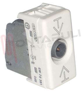 Immagine di PRESA TV MASCHIO 9,5MM DIRETTA BIANCA 0DB