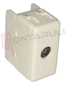 Visualizza i dettagli per PRESA TV RESISTIVA BIANCA 9,5MM. 20DB Immagine di PRESA TV RESISTIVA BIANCA 9,5MM. 20DB