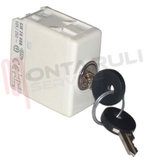 Immagine di DEVIATORE UNIPOLARE 10A CON CHAVE BIANCO SERIE SYSTEM