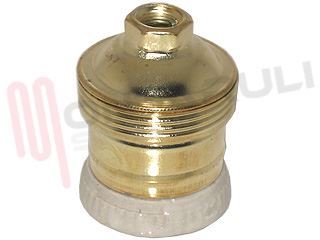 Immagine di PORTALAMPADA METALLICO PORCELLANATO E27 ATT.M10