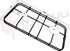Immagine di GRIGLIA 2 FUOCHI FILO 454X245MM. SMALTATA NERA NARDI