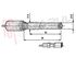 Immagine di CANDELETTA ACCENSIONE BRUCIATORE INDESIT L=440MM.