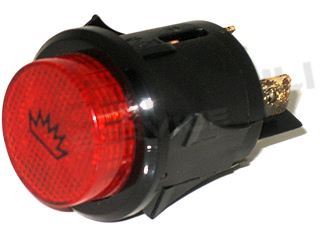 Immagine di INTERRUTTORE BIPOLARE LUMINOSO ROSSO SIMBOLO FIAMMA