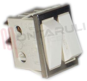 Visualizza i dettagli per DOPPIO INTERRUTTORE BIANCO Immagine di DOPPIO INTERRUTTORE BIANCO