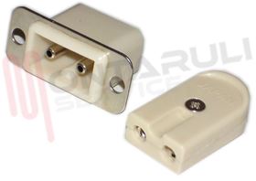 Visualizza i dettagli per MICROSPINA+PRESA DUE CONTATTI COPPIA Immagine di MICROSPINA+PRESA DUE CONTATTI COPPIA