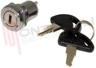 Immagine di DEVIATORE UNIPOLARE CON CHIAVE METALLICO O-I-II