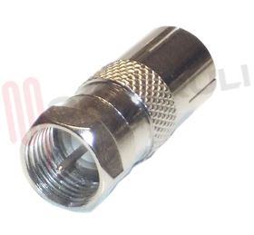 Visualizza i dettagli per CONNETTORE MASCHIO SAT. F - FEMMINA ANTENNA Immagine di CONNETTORE MASCHIO SAT. F - FEMMINA ANTENNA