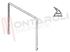 Immagine di GUARNIZIONE PORTA FORNO 3 LATI 450X320MM. 3G+2L