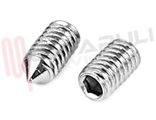 Immagine di VITI GRANO INOX PUNTA CONICA MM.4X8