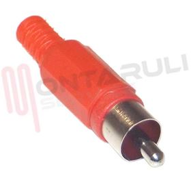 Visualizza i dettagli per SPINOTTO AUDIO RCA MASCHIO GOLD ROSSO Immagine di SPINOTTO AUDIO RCA MASCHIO GOLD ROSSO