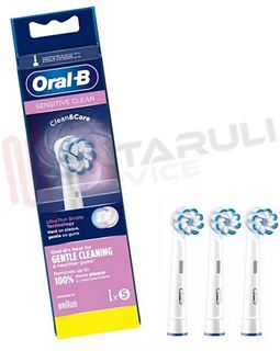 Immagine di SPAZZOLINI RICAMBIO ORAL-B BRAUN SENSITIVE CLEAN 3PZ