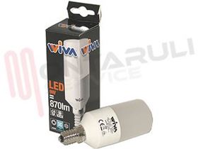 Visualizza i dettagli per LAMPADA TUBOLARE LED E14 9W 230V 4000°K 870LM OPALE Immagine di LAMPADA TUBOLARE LED E14 9W 230V 4000°K 870LM OPALE