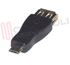 Immagine di ADATTATORE USB FEMMINA A MICRO USB MASCHIO