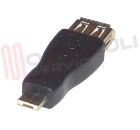 Visualizza i dettagli per ADATTATORE USB FEMMINA A MICRO USB MASCHIO Immagine di ADATTATORE USB FEMMINA A MICRO USB MASCHIO