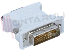 Visualizza i dettagli per ADATTATORE SPINA DVI-I 24+5 POLI HDD A PRESA VGA 15 POLI Immagine di ADATTATORE SPINA DVI-I 24+5 POLI HDD A PRESA VGA 15 POLI