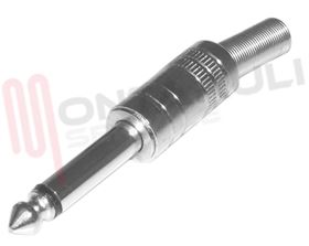 Visualizza i dettagli per SPINA JACK MASC. 6,35MM MONO METALLO Immagine di SPINA JACK MASC. 6,35MM MONO METALLO