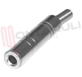 Visualizza i dettagli per PRESA JACK FEMM. 6,35MM STEREO METALLO Immagine di PRESA JACK FEMM. 6,35MM STEREO METALLO