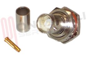 Visualizza i dettagli per BNC FEMMINA DA PANNELLO A CRIMPARE RG59 Immagine di BNC FEMMINA DA PANNELLO A CRIMPARE RG59