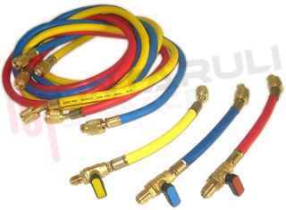 Immagine di SERIE 3 TUBI RICAR. FREON 5/16"-1/4" +1 TUBO 1/4"-1/4"C/RUB.