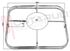 Immagine di GRIGLIA 1 FUOCO FILO 245X210MM. CROMATA NARDI