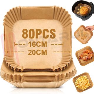 Immagine di CARTA FORNO 80 FOGLI Ø 24 CM. PER FRIGGITRICE AD ARIA