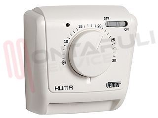 Immagine di TERMOSTATO AMBIENTE KLIMA IN PORTATA 10(1,5)A 250V AC ON/OFF