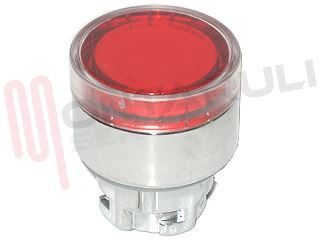 Immagine di PULSANTE RASATO ROSSO METALLICO