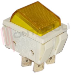 Immagine di INTERRUTTORE BIPOLARE LUMINOSO GIALLO FRIGO