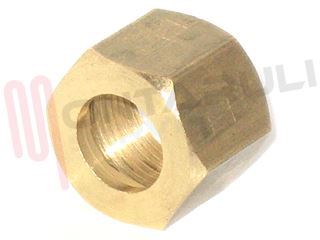 Immagine di DADO IN OTTONE 10,9 FORO DA 8MM.