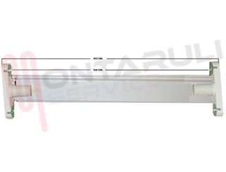 Immagine di PLAFONIERA 2X58W PRE-CABLATA SEMPLICE SMALTATA BIANCA