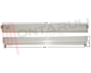 Immagine di PLAFONIERA 1X18W PRE-CABLATA SEMPLICE SMALTATA BIANCA SSE