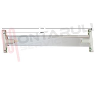 Immagine di PLAFONIERA 2X18W PRE-CABLATA SEMPLICE SMALTATA BIANCA SSE