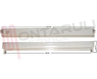 Immagine di PLAFONIERA 1X58W PRE-CABLATA SEMPLICE SMALTATA BIANCA SSE
