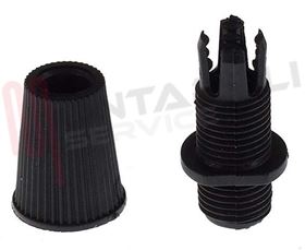 Visualizza i dettagli per SERRACAVO NERO M10X1 PER PORTALAMPADA Immagine di SERRACAVO NERO M10X1 PER PORTALAMPADA