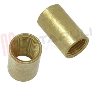 Immagine di MANICOTTO OTTONE PER TUBI FILETTATI M10X1 12X20MM.